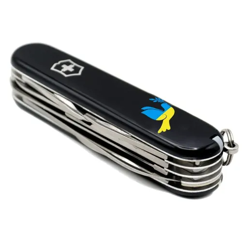 Ножи и мультитулы Victorinox Швейцарский складной нож 91мм Victorinox HUNTSMAN UKRAINE 1.3713.3_T1036u