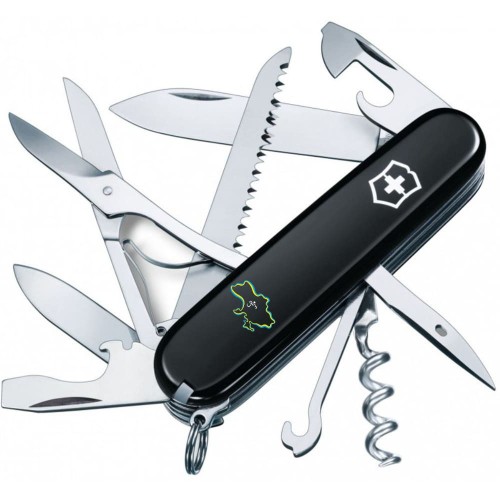 Ножи и мультитулы Victorinox Швейцарский складной нож 91мм Victorinox HUNTSMAN UKRAINE 1.3713.3_T1290u