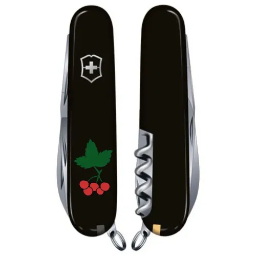 Ножі та мультитули Victorinox Складаний ніж Victorinox HUNTSMAN UKRAINE Калина 1.3713.3_T1350u