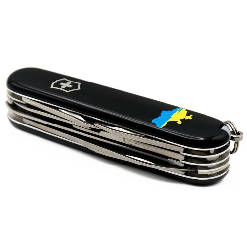 Ножи и мультитулы Victorinox Швейцарский складной нож 91мм Victorinox HUNTSMAN UKRAINE 1.3713.3_T1166u