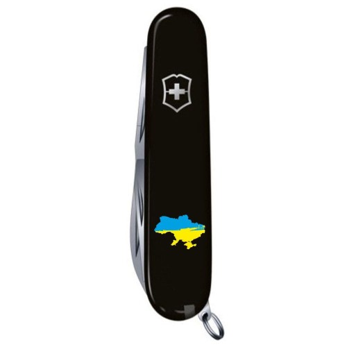 Ножи и мультитулы Victorinox Швейцарский складной нож 91мм Victorinox HUNTSMAN UKRAINE 1.3713.3_T1166u