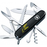 Складаний ніж Victorinox HUNTSMAN UKRAINE Колоски пшениці жовті 1.3713.3_T1330u