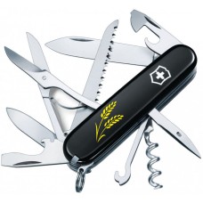 Складаний ніж Victorinox HUNTSMAN UKRAINE Колоски пшениці жовті 1.3713.3_T1330u