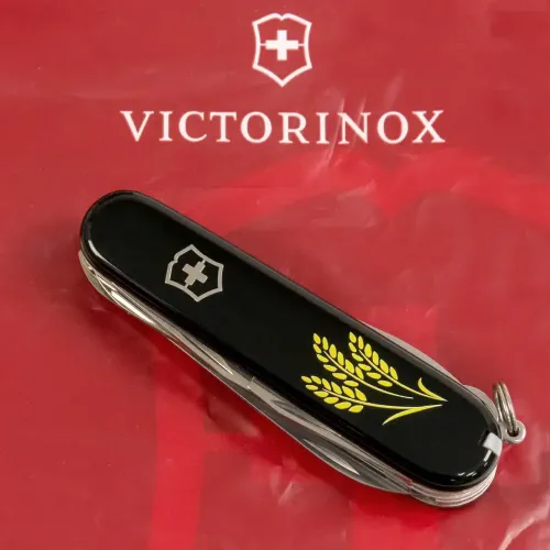 Ножи и мультитулы Victorinox Швейцарский складной нож 91мм Victorinox HUNTSMAN UKRAINE 1.3713.3_T1338u