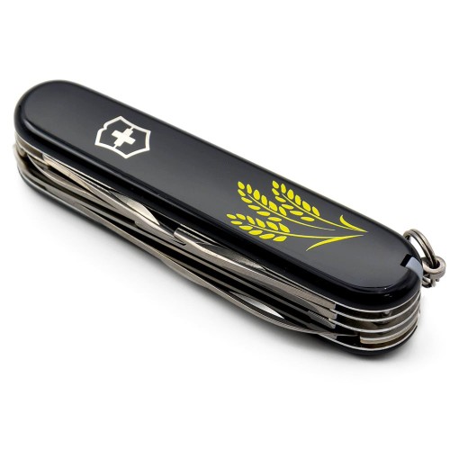 Ножи и мультитулы Victorinox Швейцарский складной нож 91мм Victorinox HUNTSMAN UKRAINE 1.3713.3_T1338u
