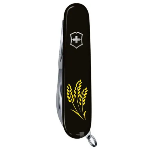 Ножи и мультитулы Victorinox Швейцарский складной нож 91мм Victorinox HUNTSMAN UKRAINE 1.3713.3_T1338u