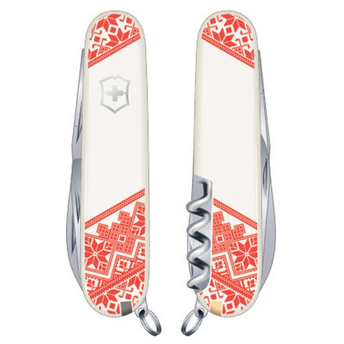 Ножи и мультитулы Victorinox Швейцарский складной нож 91мм Victorinox HUNTSMAN UKRAINE 1.3713.7_T0051r