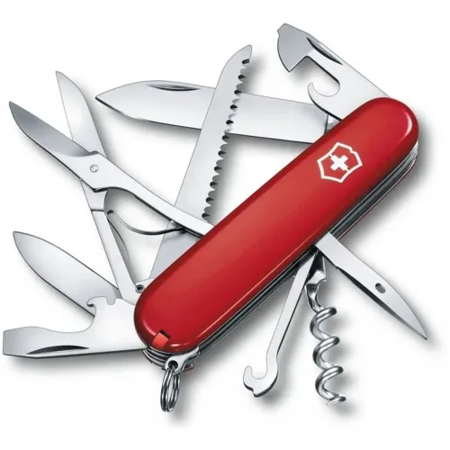 Ножі та мультитули Victorinox Складаний ніж Victorinox HUNTSMAN UKRAINE червоно-чорний 1.3713.1.3