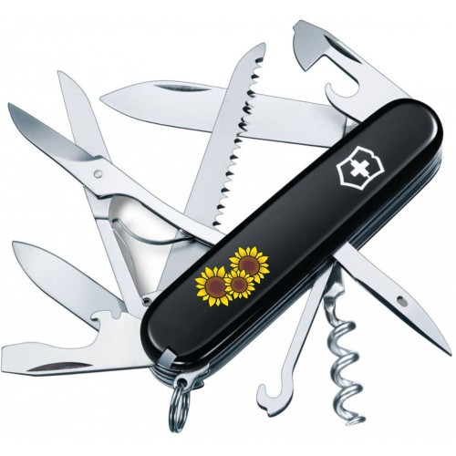 Ножи и мультитулы Victorinox Складаний ніж Victorinox HUNTSMAN UKRAINE Соняшники 1.3713.3_T1340u