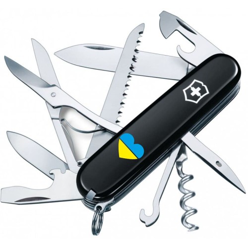 Ножи и мультитулы Victorinox Швейцарский складной нож 91мм Victorinox HUNTSMAN UKRAINE 1.3713.3_T1090u