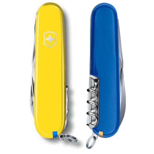 Ножи и мультитулы Victorinox Швейцарский складной нож Victorinox HUNTSMAN UKRAINE 1.3713.8.2