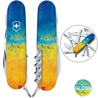 Швейцарский складной нож Victorinox HUNTSMAN UKRAINE 1.3713.7.T3100p