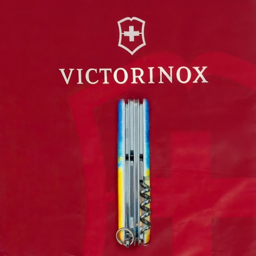 Ножи и мультитулы Victorinox Швейцарский складной нож Victorinox HUNTSMAN UKRAINE 1.3713.7.T3100p
