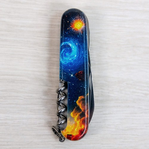 Ножи и мультитулы Victorinox Швейцарский складной нож 91мм Victorinox HUNTSMAN UKRAINE 1.3713.3.T3240pw