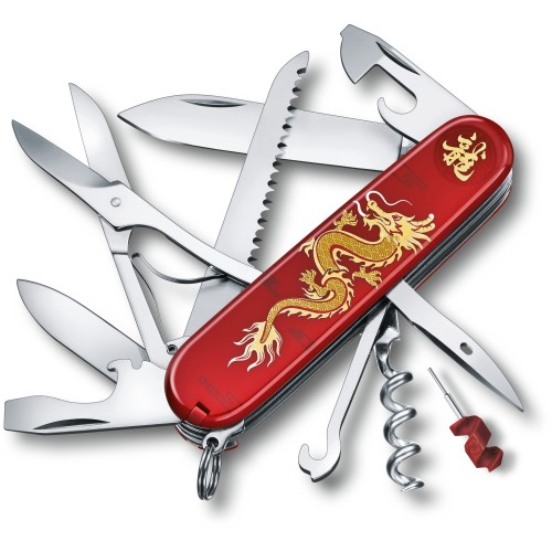 Ножи и мультитулы Victorinox Складаний ніж Victorinox HUNTSMAN "Year of the Dragon 2024" 1.3714.E13