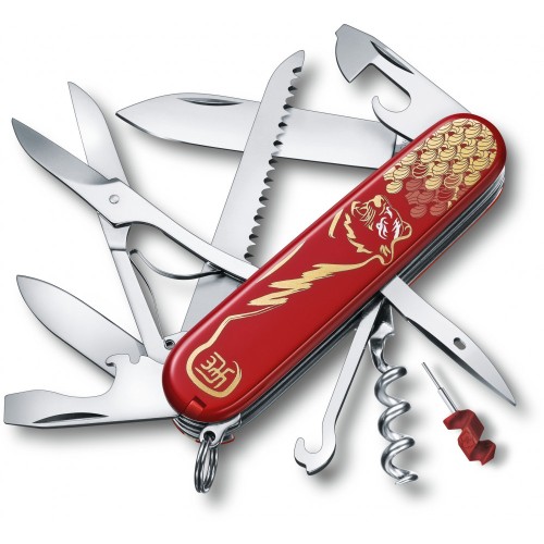 Ножи и мультитулы Victorinox Складаний ніж Victorinox Huntsman "Year Of The Tiger" 1.3714.E11