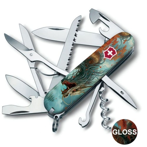 Ножи и мультитулы Victorinox Швейцарский складной нож Victorinox HUNTSMAN ZODIAC 1.3713.7.Z3230p