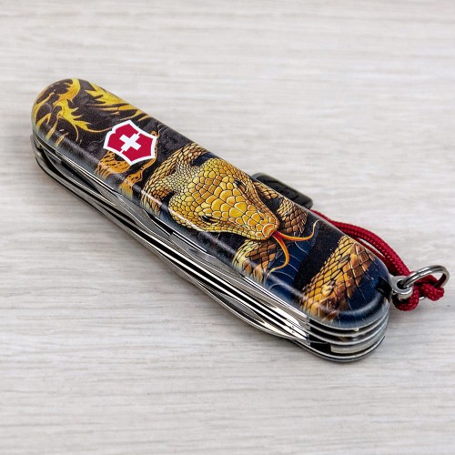 Ножи и мультитулы Victorinox Швейцарский складной нож 91мм Victorinox HUNTSMAN ZODIAC 1.3713.3.Z4280pk