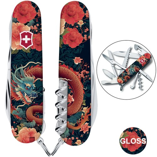 Ножи и мультитулы Victorinox Швейцарский складной нож Victorinox HUNTSMAN ZODIAC 1.3713.Z3200p