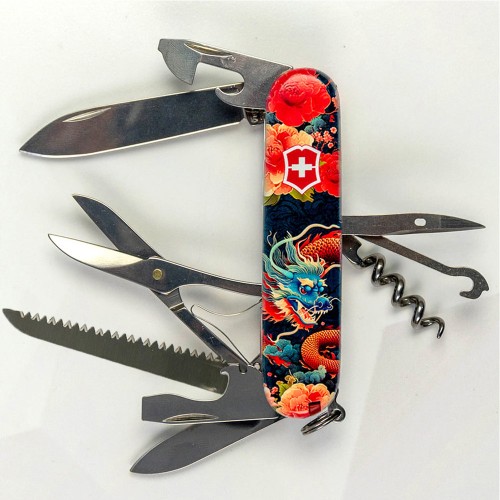 Ножи и мультитулы Victorinox Швейцарский складной нож Victorinox HUNTSMAN ZODIAC 1.3713.Z3200p