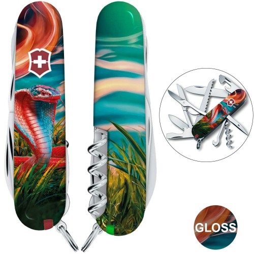 Ножи и мультитулы Victorinox Швейцарский складной нож 91мм Victorinox HUNTSMAN ZODIAC 1.3713.3.Z4290pk