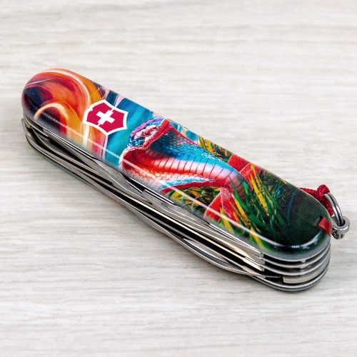 Ножи и мультитулы Victorinox Швейцарский складной нож 91мм Victorinox HUNTSMAN ZODIAC 1.3713.3.Z4290pk