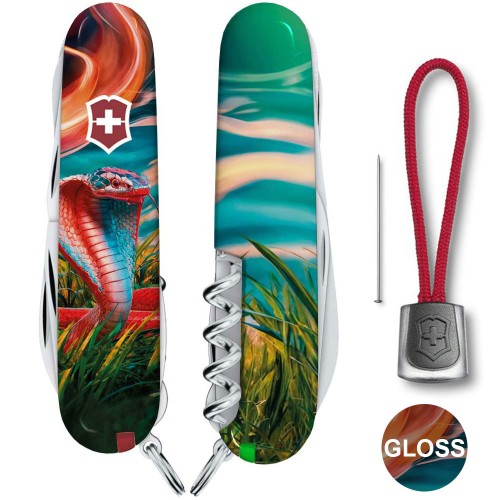 Ножи и мультитулы Victorinox Швейцарский складной нож 91мм Victorinox HUNTSMAN ZODIAC 1.3713.3.Z4290pk