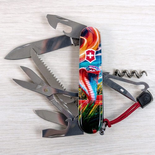 Ножи и мультитулы Victorinox Швейцарский складной нож 91мм Victorinox HUNTSMAN ZODIAC 1.3713.3.Z4290pk