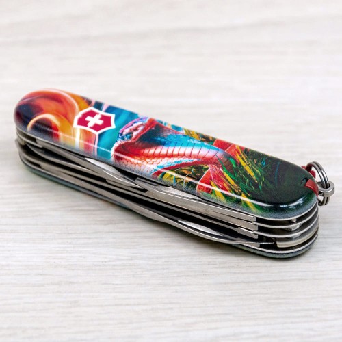 Ножи и мультитулы Victorinox Швейцарский складной нож 91мм Victorinox HUNTSMAN ZODIAC 1.3713.3.Z4290pk