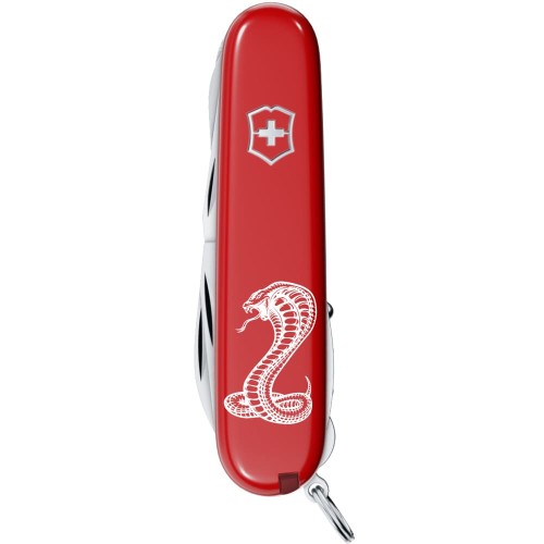 Ножи и мультитулы Victorinox Швейцарский складной нож 91мм Victorinox HUNTSMAN ZODIAC Могучая кобра 1.3713.Z4340u