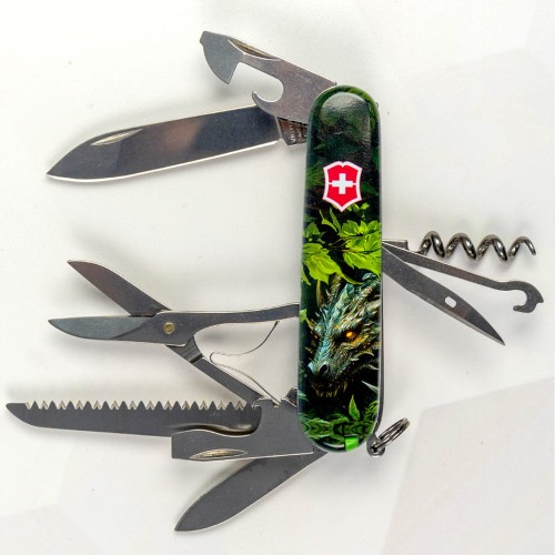 Ножи и мультитулы Victorinox Швейцарский складной нож Victorinox HUNTSMAN ZODIAC 1.3713.3.Z3240p