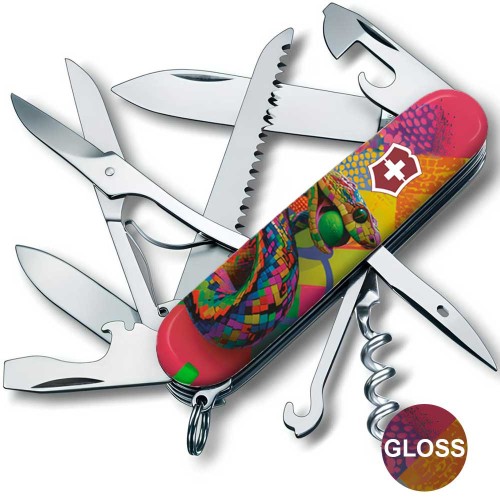 Ножи и мультитулы Victorinox Швейцарский складной нож 91мм Victorinox HUNTSMAN ZODIAC 1.3713.Z4300pk
