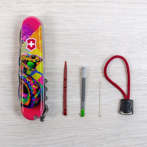 Ножи и мультитулы Victorinox Швейцарский складной нож 91мм Victorinox HUNTSMAN ZODIAC 1.3713.Z4300pk