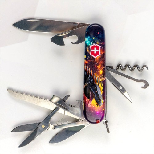 Ножи и мультитулы Victorinox Швейцарский складной нож Victorinox HUNTSMAN ZODIAC 1.3713.3.Z3220p