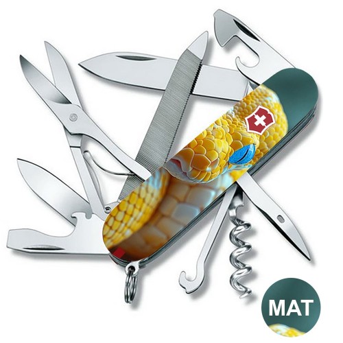 Ножи и мультитулы Victorinox Швейцарский складной нож 91мм Victorinox MOUNTAINEER ANIMAL 1.3743.7.F1050pw