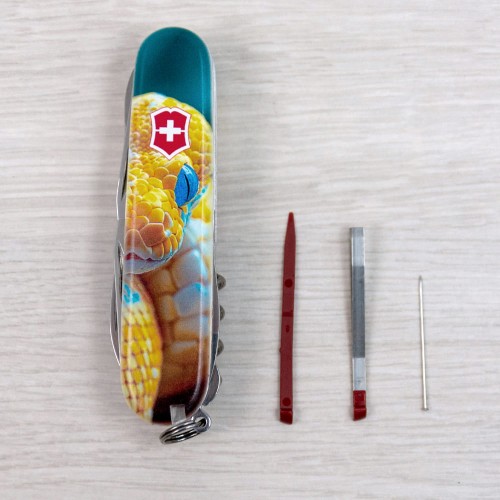 Ножи и мультитулы Victorinox Швейцарский складной нож 91мм Victorinox MOUNTAINEER ANIMAL 1.3743.7.F1050pw