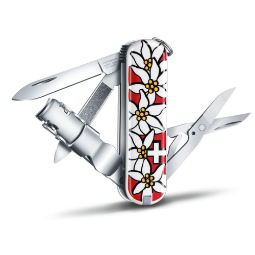Ножи и мультитулы Victorinox Швейцарский складной нож 65мм Victorinox NAILCLIP 580 0.6463.840
