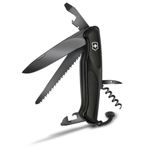 Ножі та мультитули Victorinox Складаний ніж Victorinox RANGER 55 GRIP Onyx Black 0.9563.C31P