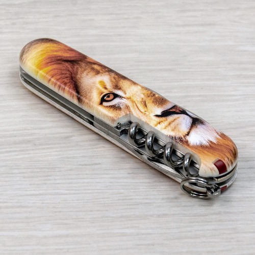 Ножи и мультитулы Victorinox Швейцарский складной нож 91мм Victorinox SPARTAN ANIMAL 1.3603.7.F1010pw