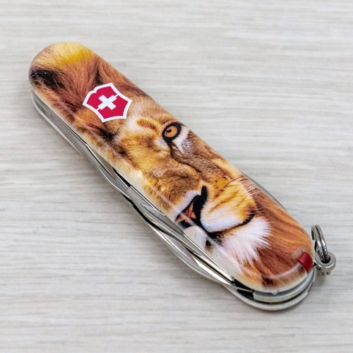 Ножи и мультитулы Victorinox Швейцарский складной нож 91мм Victorinox SPARTAN ANIMAL 1.3603.7.F1010pw