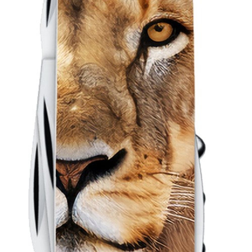 Ножи и мультитулы Victorinox Швейцарский складной нож 91мм Victorinox SPARTAN ANIMAL 1.3603.7.F1010pw