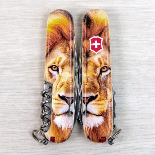 Ножи и мультитулы Victorinox Швейцарский складной нож 91мм Victorinox SPARTAN ANIMAL 1.3603.7.F1010pw