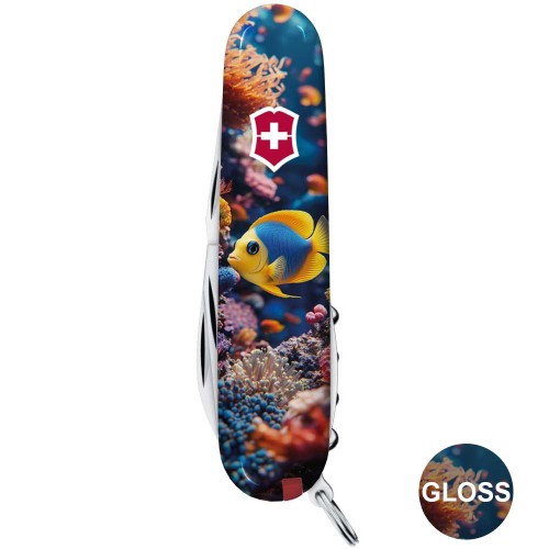 Ножі та мультитули Victorinox Складаний ніж Victorinox SPARTAN DESIGN Коралова рибка 1.3603.R2010pk