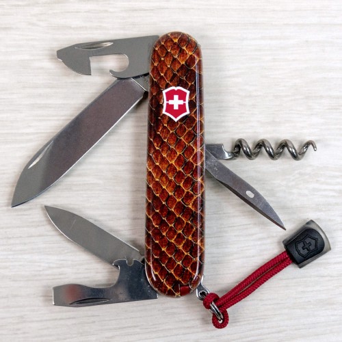 Ножи и мультитулы Victorinox Швейцарский складной нож 91мм Victorinox SPARTAN DESIGN 1.3603.R2210pk