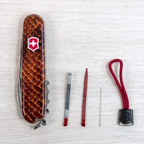 Ножи и мультитулы Victorinox Швейцарский складной нож 91мм Victorinox SPARTAN DESIGN 1.3603.R2210pk