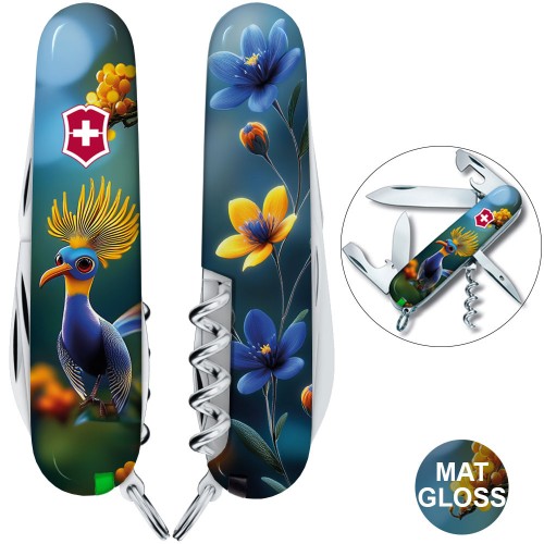 Ножі та мультитули Victorinox Складаний ніж Victorinox SPARTAN DESIGN Райська синя пташка 1.3603.3.R2090pk