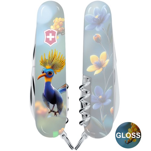 Ножі та мультитули Victorinox Складаний ніж Victorinox SPARTAN DESIGN Райська синя пташка 1.3603.3.R2090pk