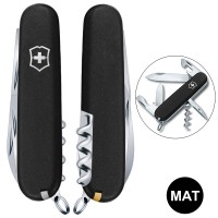 Складаний ніж Victorinox SPARTAN MAT чорний матовий лак 1.3603.3.M0007p