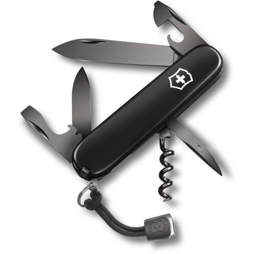 Ножі та мультитули Victorinox Складаний ніж Victorinox SPARTAN Onyx Black 1.3603.31P