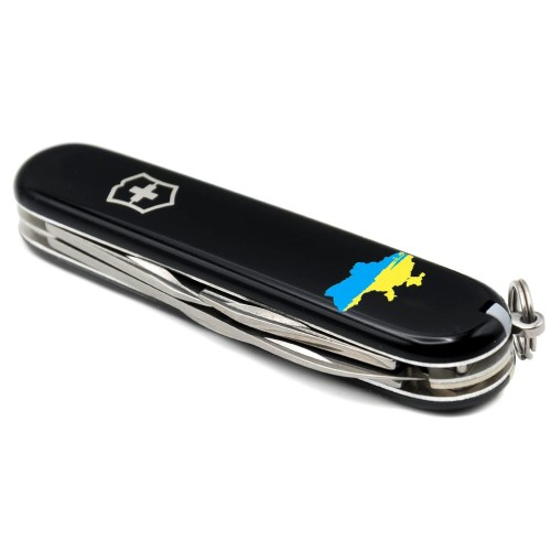 Ножи и мультитулы Victorinox Швейцарский складной нож 91мм Victorinox SPARTAN UKRAINE 1.3603.3_T1166u